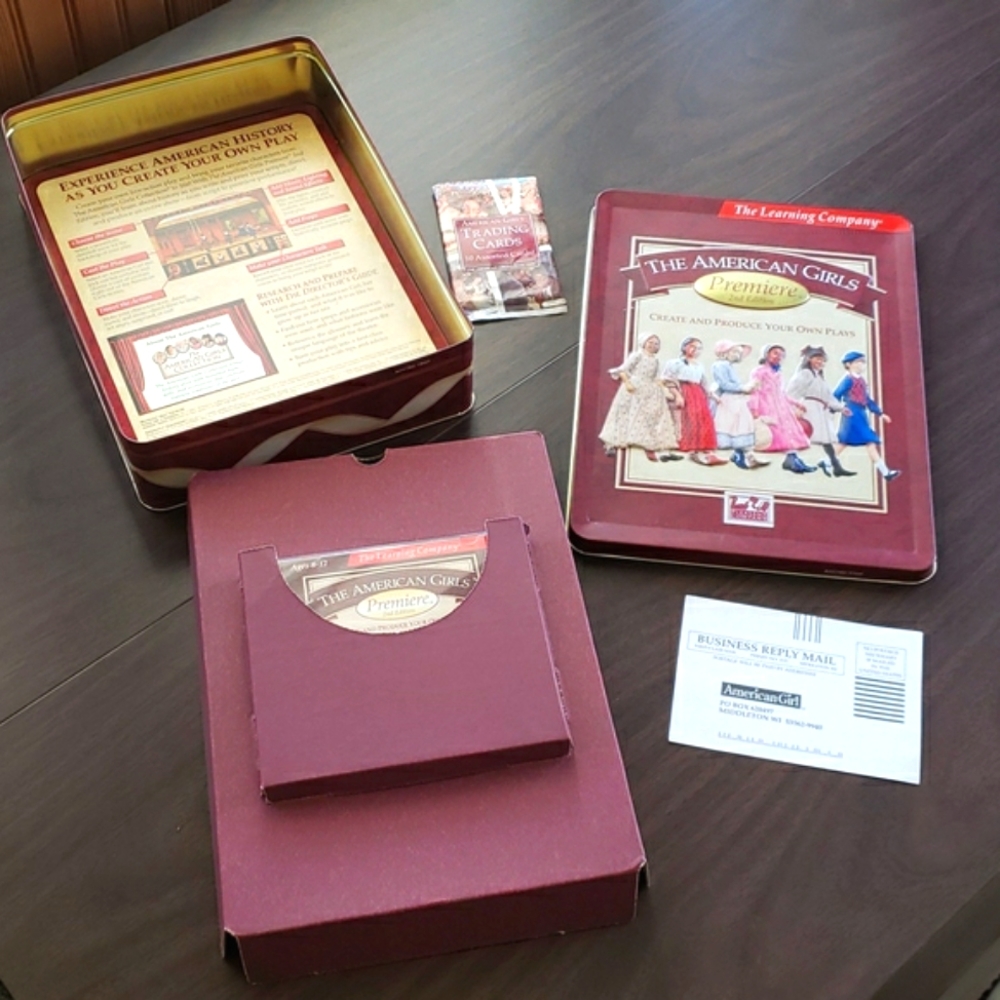 Collector's Tin with Trading Cards American Girl Doll Vintage